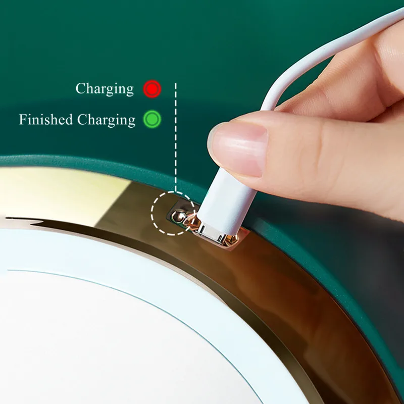 Новый светодиодный косметический чехол HD зеркало роскошный ящик для хранения