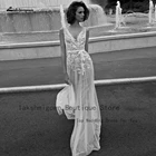 Женское свадебное платье It's yiiya, белое кружевное платье в стиле бохо с V-образным вырезом и открытой спиной на лето 2022