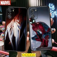 cool spider man marve phone case for xiaomi redmi 11 lite pro ultra 10 9 8 mix 4 fold 10t black cover silicone back prett
