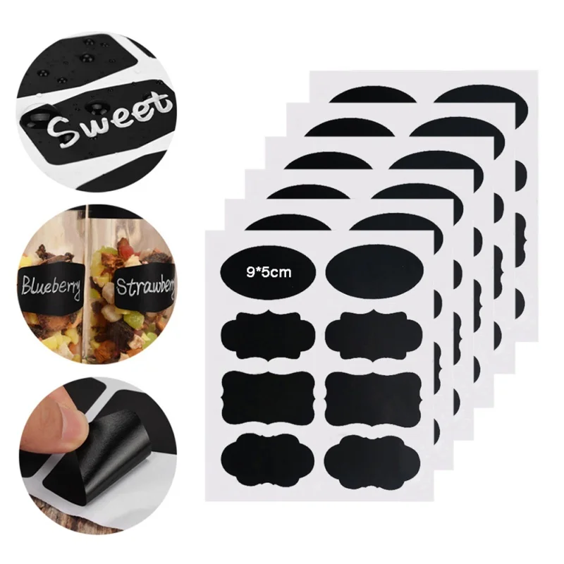 Водонепроницаемая доска кухонные наклейки с этикетками для специй оптовая