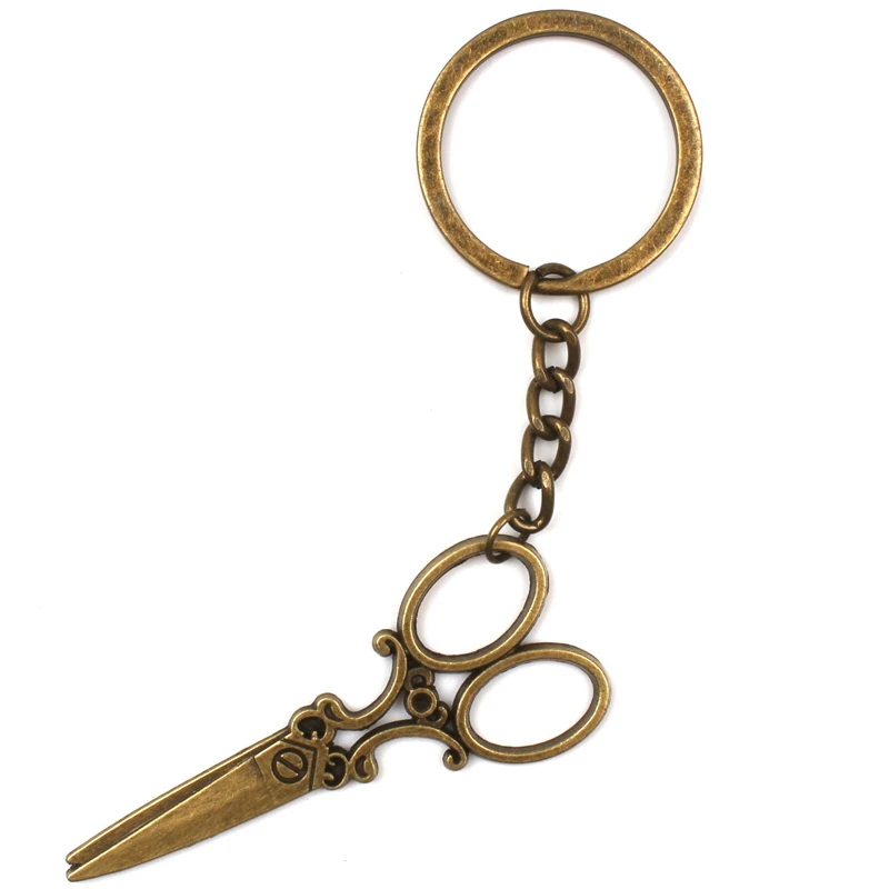 Новый ретро Ювелирный мини-брелок для шитья с ножницами модный дизайнерский