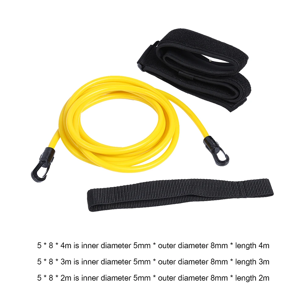 

Latex Tube Resistance Belt Training Swimming Water Trainer Leash Elastic Rope for Family Outdoor Swimming Accessories