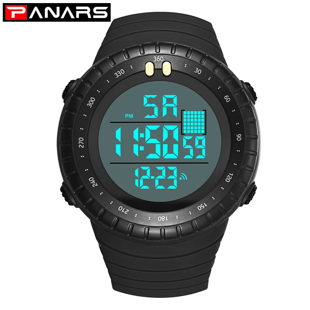 PANARS Multi-purpose Sport Watch Night Vision LED Screen Waterproof electronic watch Date Alarm clock Digital Wristwatches | Спорт и