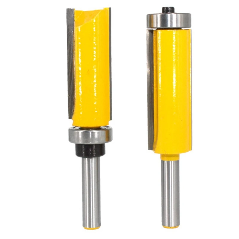 2 шт. 8 мм фрезы с узором топовые и нижние подшипниками для дерева