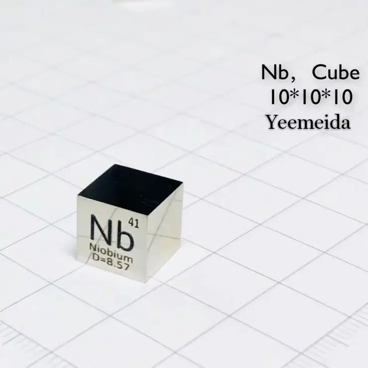

Бесплатная доставка, 6-сторонний зеркальный полированный двухсторонний гравированный Металл 10 мм, ниобий Nb Cube Nb≥ 99.95%