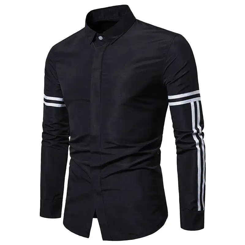 Осенняя Новая Европейская и американская мужская рубашка с длинными рукавами