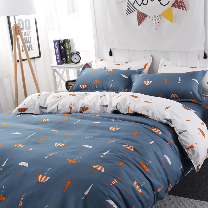 

Hot Sale Tranquil Bedding Cotton Four-Piece Set Printed Pillowcase Quilt Cover Bed Sheet Queen Size Bed King Size Bed