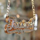Ожерелье с двумя кристаллами, в стиле хип-хоп, 3 метра