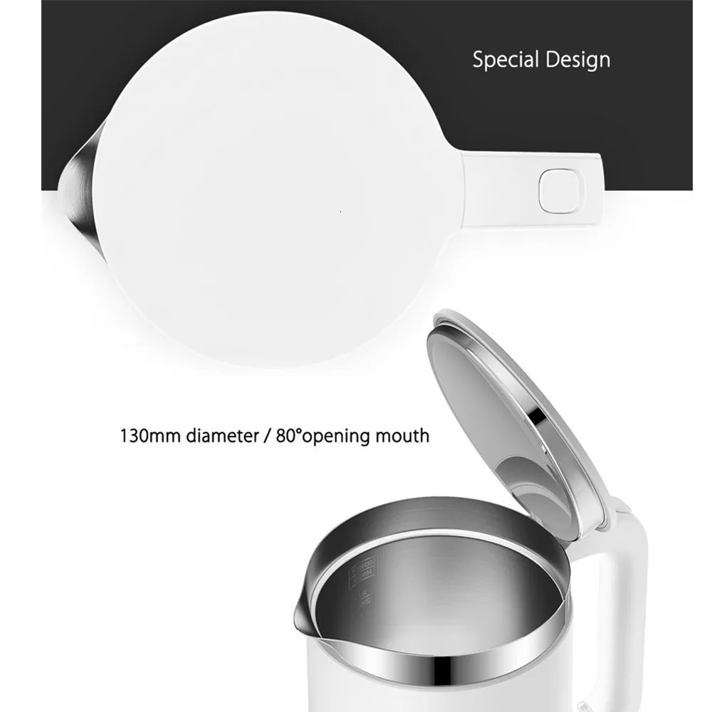 Термостат для электрического чайника Xiaomi Mijia, 1,5 л, 12 часов, постоянная температура, умное приложение, управление водой, бойлер из нержавеющей стали