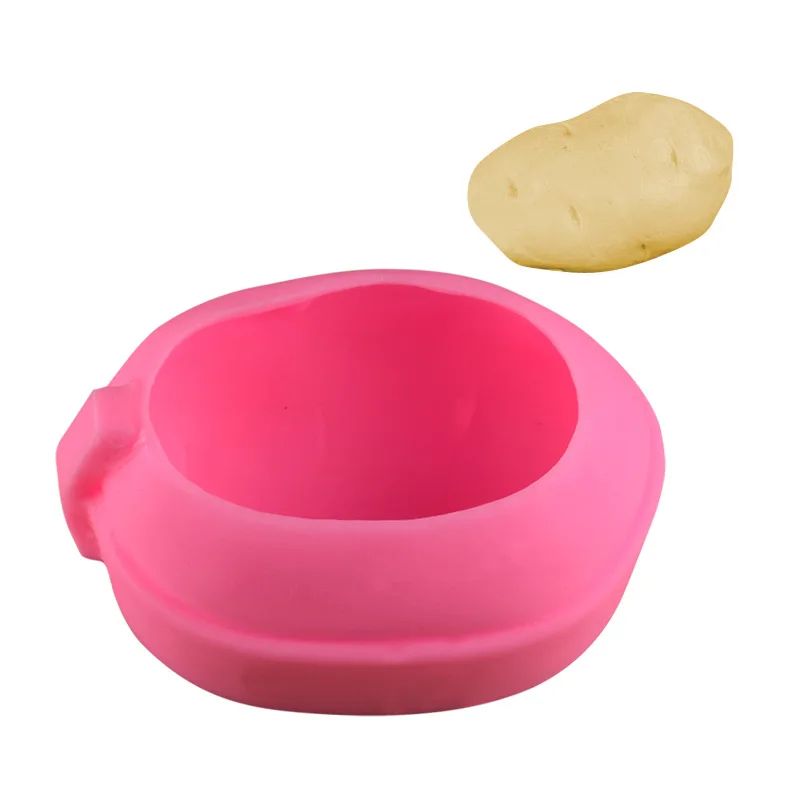 

3D Potato Shape Fondant Silicone Mold Mu Si Cake Silicone Mold Gypsum Silicone Mold DIY for Wholesale Drop Shipping