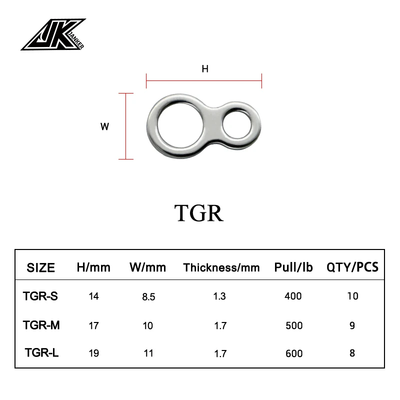 Рисунок 4 - Рыболовные сплит-кольца JK из нержавеющей стали