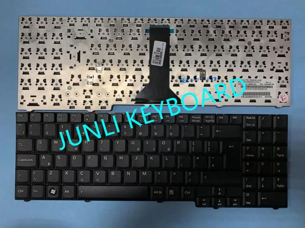 Клавиатура JUNLI для ноутбука Asus черная клавиатура M51 M51V M51E M51Q M51S M51A M51T M51TA M51K F7 F7E F7F F7S