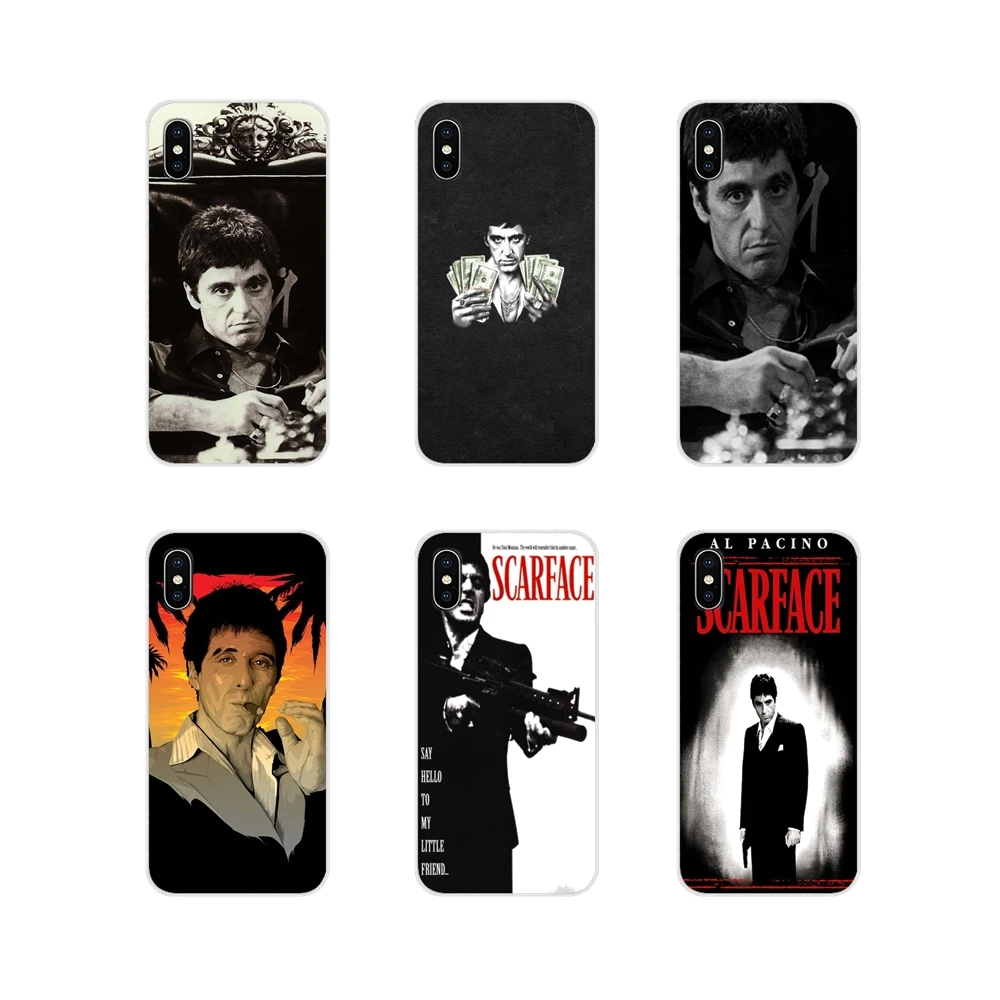 Scarface Тони Монтана удивительно для samsung A10 A30 A40 A50 A60 A70 Galaxy S2 Note 2 3 большое ядро Prime прозрачных чехлов из термопластичного полиуретана(TPU) на телефоны