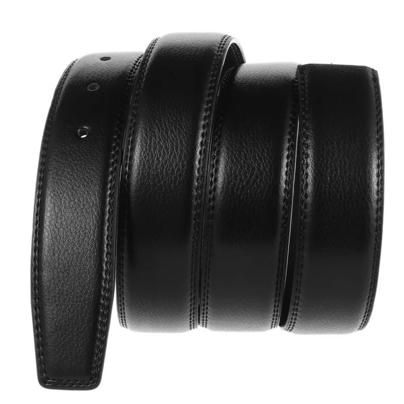 Men's Belt 100% Pure Cowhide Buckle Belts No Men High Quality Male Genuine Leather with Holes 3.5cm | Аксессуары для одежды