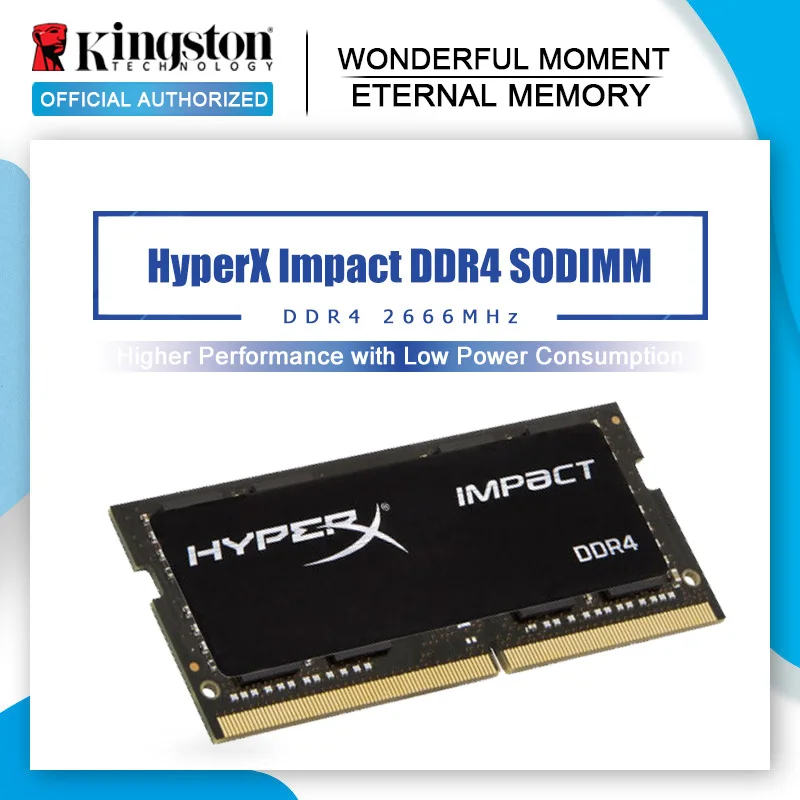Kingston hyperx оперативная Память ddr4 8 Гб 16 CL15 2666 МГц 3200 32 CL16 Impact sodimm 260 pin Intel игровой