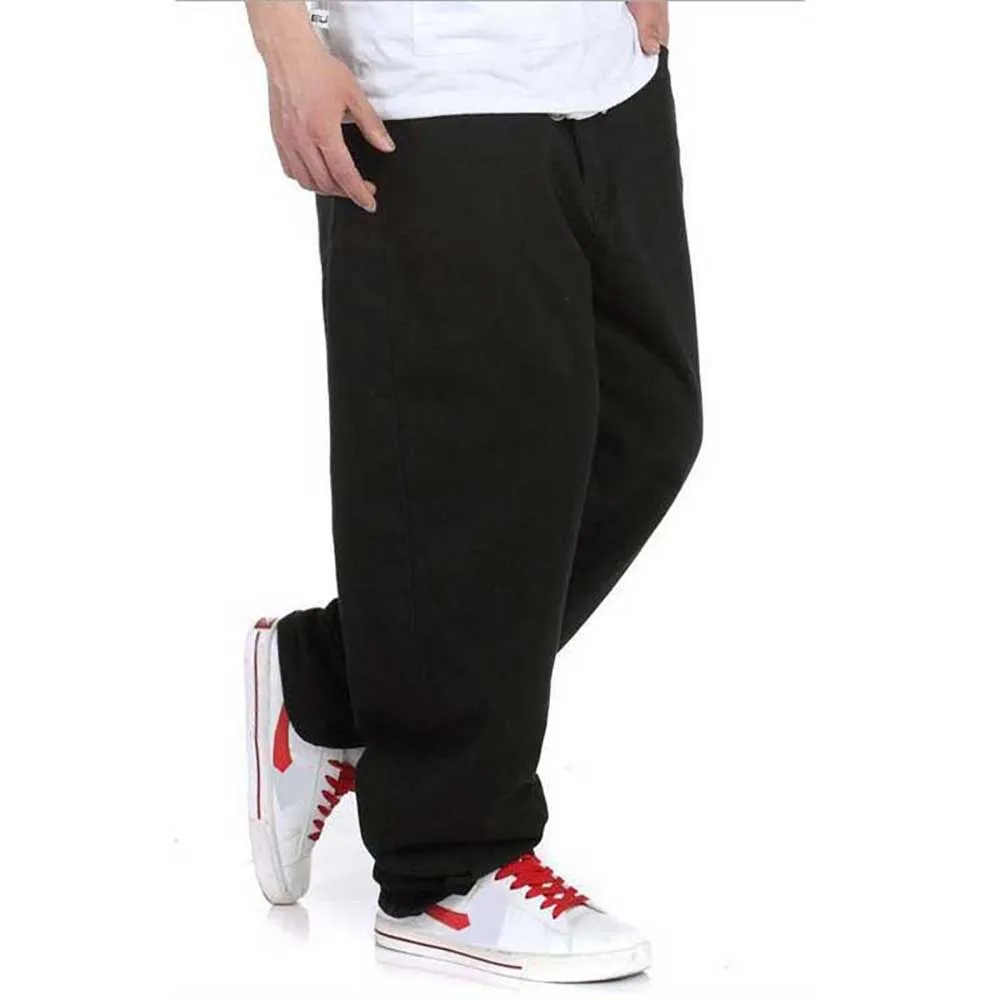 Джинсы мужские с широкими штанинами Свободные мешковатые брюки из денима