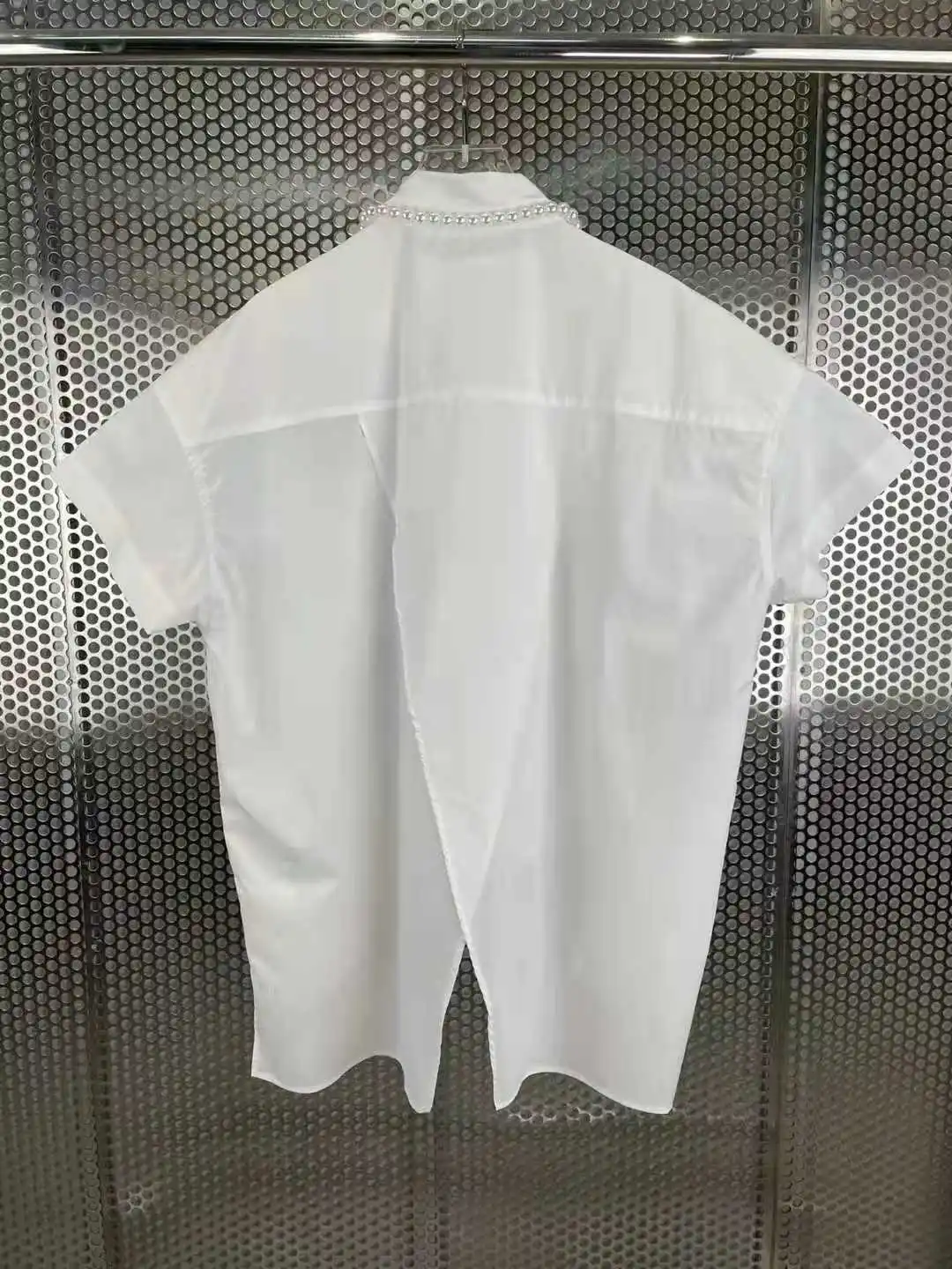 

2021 summer new order diamond tie white button up shirt shirts for women womens tops and blouses camisas de mujer