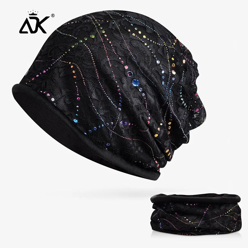 Вышивка шапочки шейный платок Женская шапка с цветком шарф Gorros элегантный зимний