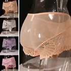 Трусы-боксеры мужские, с низкой посадкой, кружевные, дышащие, прозрачные, мягкие, 2021