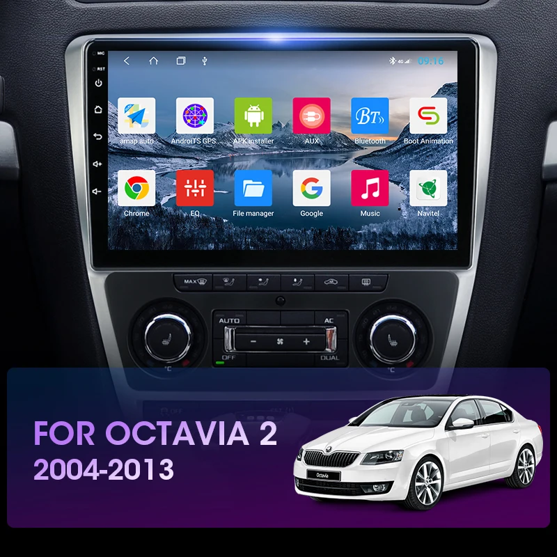 JMCQ 10 &quot4G + WiFi Android 0 автомобиль радио Multimidia видео плеер GPS навигации для SKODA Octavia 2 A5