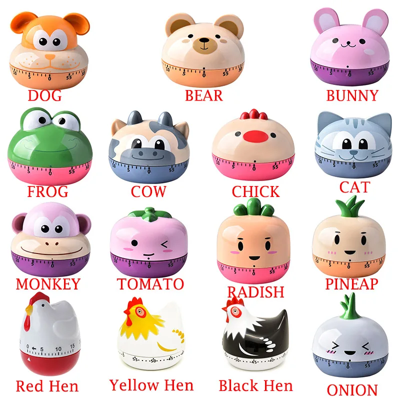 Таймер для животных Цифровые кухонные часы обратного отсчета в виде милых фрукты