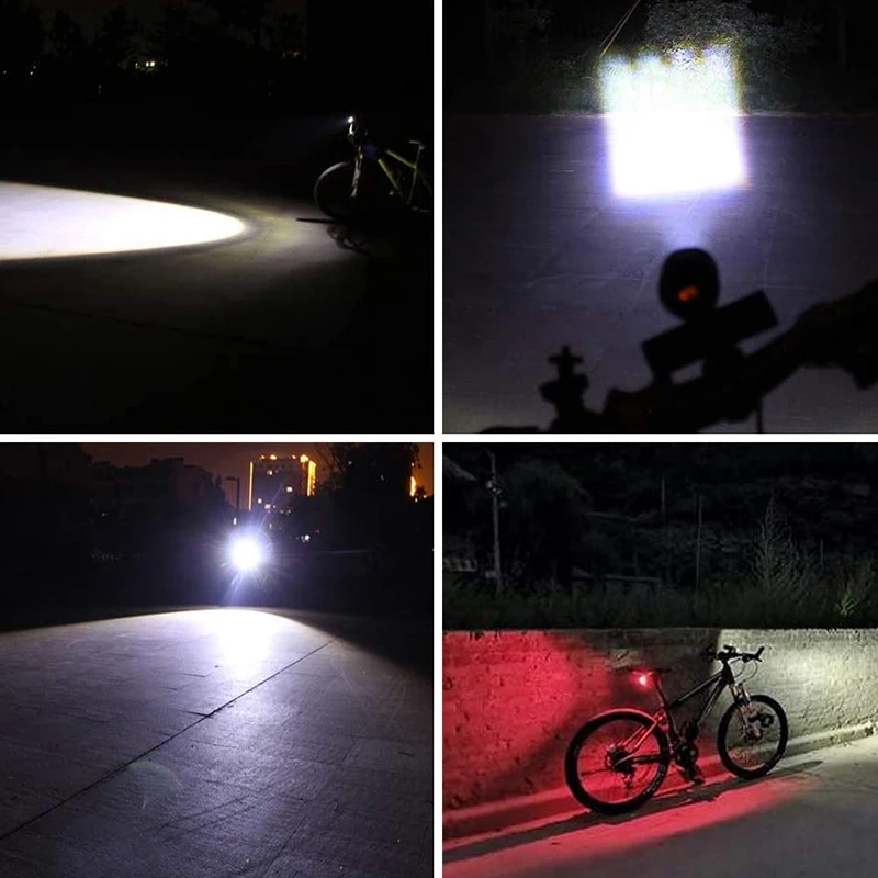 

Led Bike Lights Set,Usb Rechargeable Back Lights & head light lamp Cycling Flashlight Lights Sets,Waterproofcycle Lights