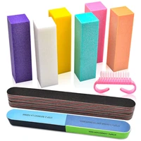 professional nail file and buffer nails files sanding block for acrylic nail sponge manicure art accessories tools kit set home