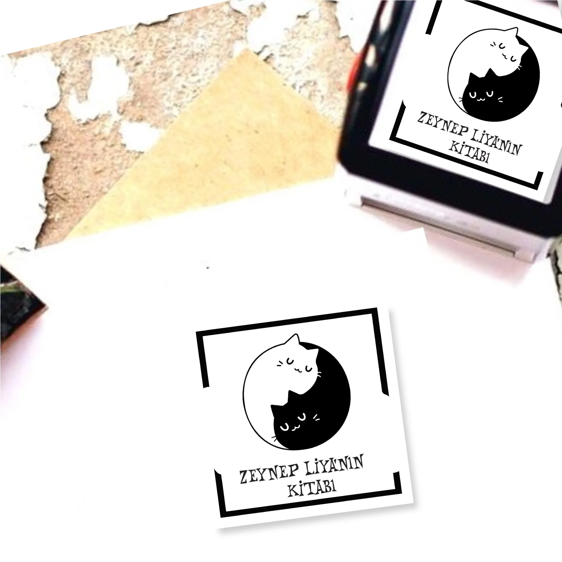 

Personalized Name Written Automatic Square Stamp-882