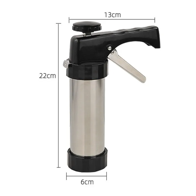 Многофункциональный пистолет для украшения крема из нержавеющей стали насадки