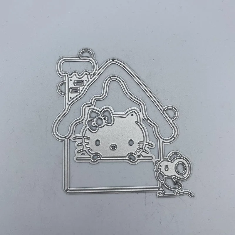 

Metal Cutting Dies Stencil Template House Cat Mouse For DIY Scrapbooking Embossing Paper Cards Album Making Craft Dies Cut