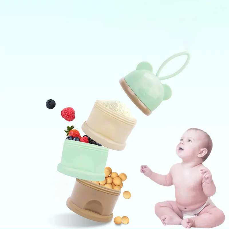 3 Слои мультфильм Портативный Детские Еда хранения Коробки плодоовощ