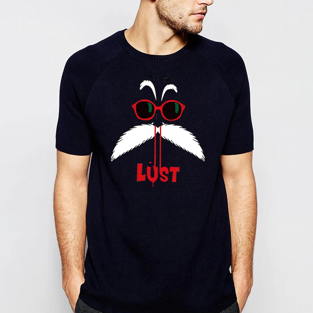 Мужская футболка Dragon Ball Master Roshi летняя хлопковая уличная одежда в стиле Харадзюку