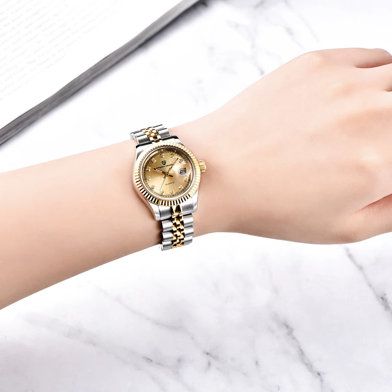 

Relogio Feminino PAGANI DESIGN Brand Luxury Women Watches Ladies Fashion Waterproof Crystal Sapphire Quartz Wristwatches Clock