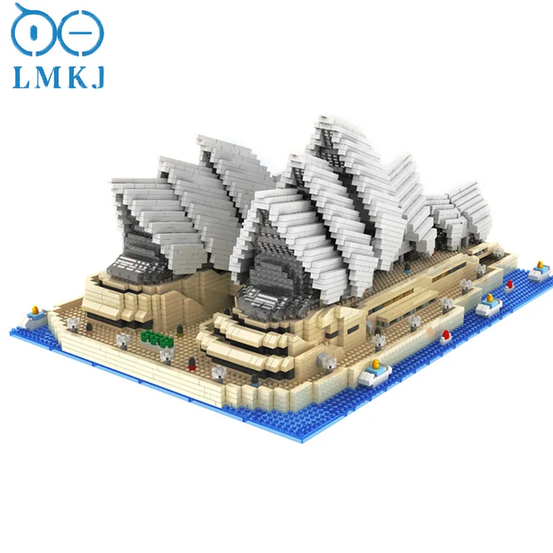 

Mini Diamond Blocks Famous City Architecture Sydney Opera House Model Building Blocks Bricks Educational Toys For Children Gifts