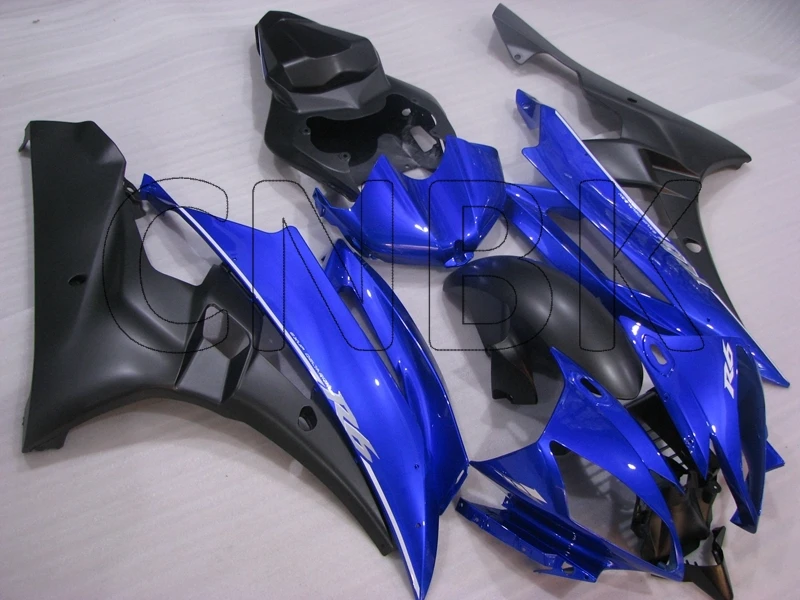 YZF600 R6 2007 набор для всего тела YZFR6 07 синий черный обтекатель 2006 обвесы|Полные