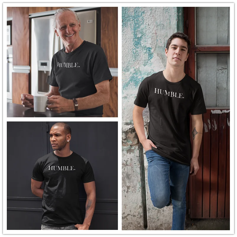 Скромная футболка скромная Kendrick Lamar Мужская Базовая с буквенным принтом большого