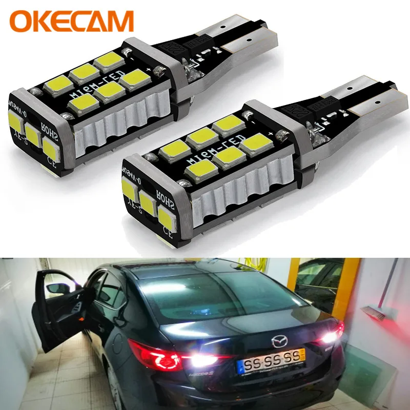 Комплект из 2 предметов с can bus T15 W16W 2835 SMD 15 светодиодный Автомобильный Обратный