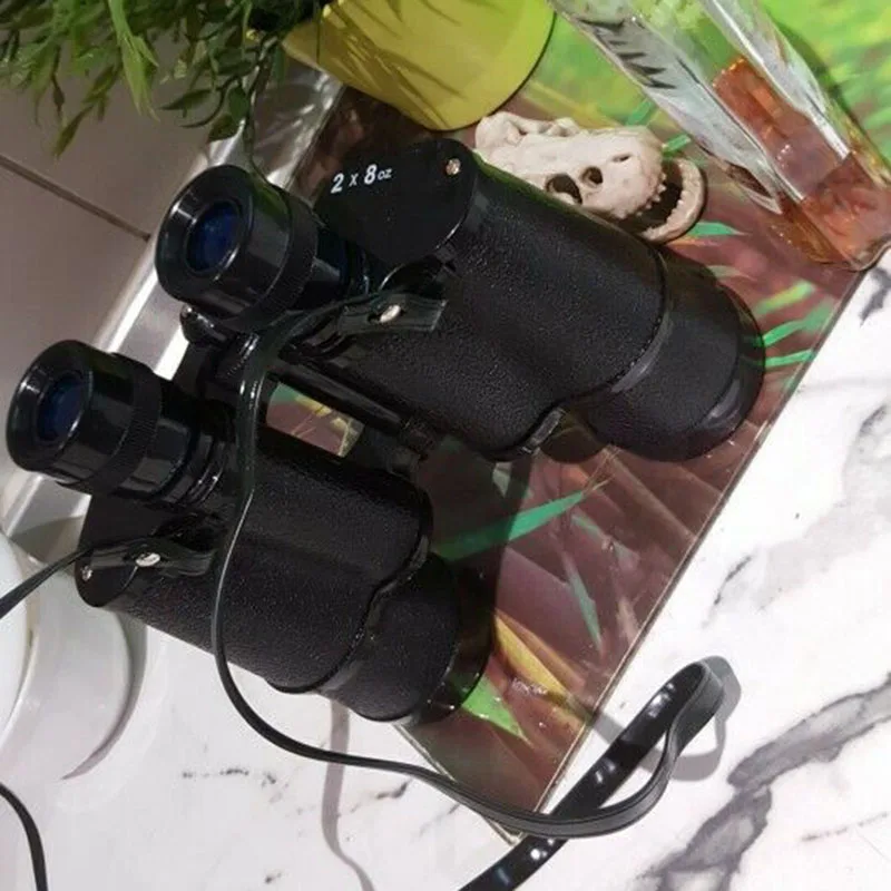 Бинокулярный Форма бутылки с водой бутылка для напитков Двусторонняя держит