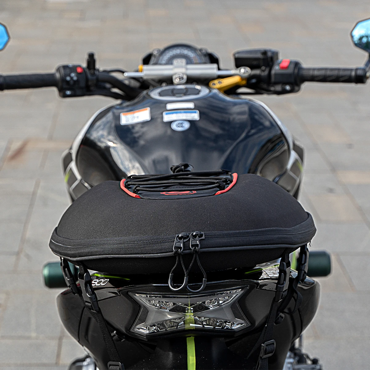 SFK Motorcycle Back Seat Rear Storage Tank Bag Box/ Motorbike Racing Riding Helmet Backpack Black Good Quality/ Motocross |