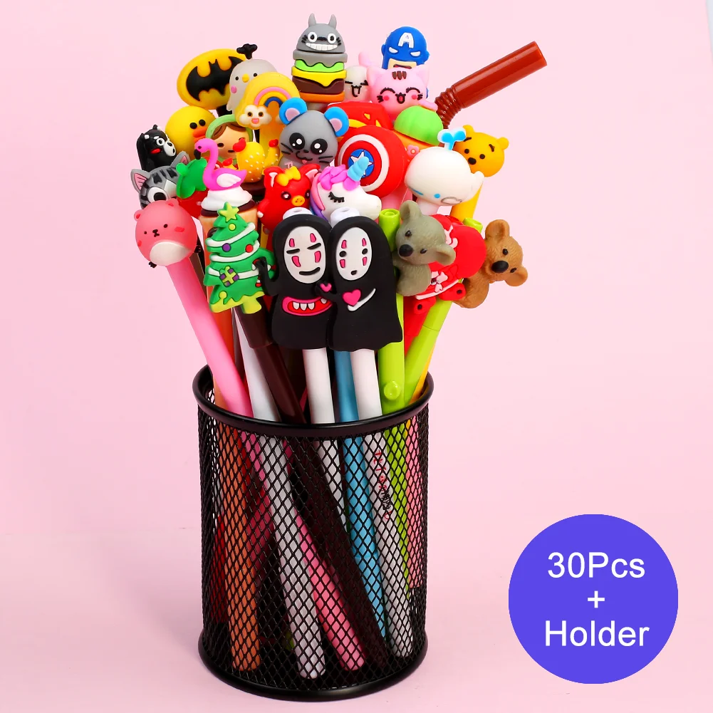 30 шт./компл. Милая гелевая ручка Тоторо Аниме каваи канцелярские принадлежности