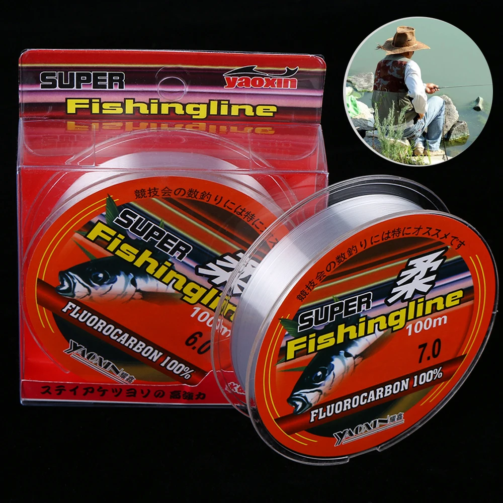 

100M Super Strong 0.8-6LB Durable String Strong Rope Cord 3.5/4/4.5/5/6/7/8 Fluorocarbon Monofilament Nylon PA Fishing Line