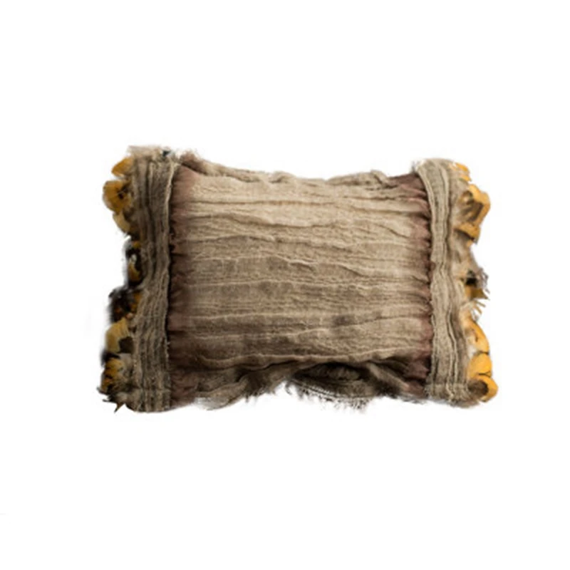 2020 Новорожденные девочки мальчик Фотография реквизит перо подушка и накидка