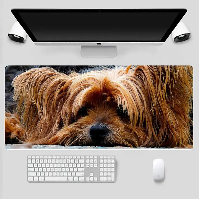 

Yorkshire Terrier dog cute Desktop Pad Mousepad Desk Table Protect Game Office Work Mouse Mat pad X XL Non-slip Laptop Cushion