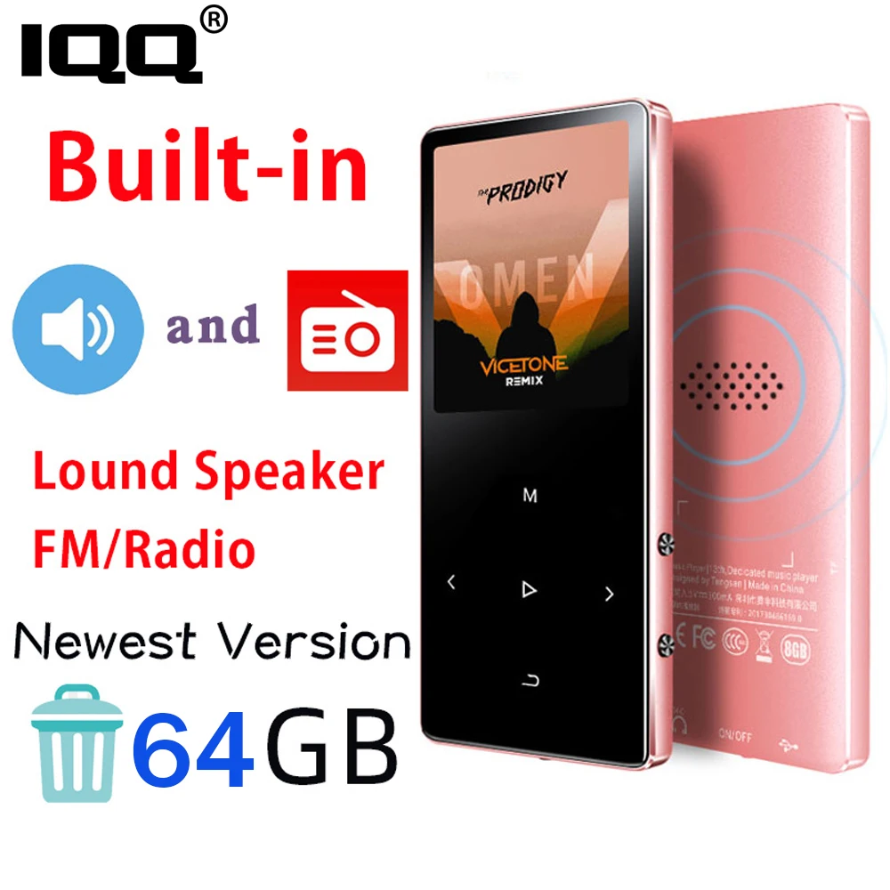 Mp3 плеер IQQ X3 с поддержкой Bluetooth 4 2 без потерь 40 ГБ Hi Fi Портативный аудиоплеер FM