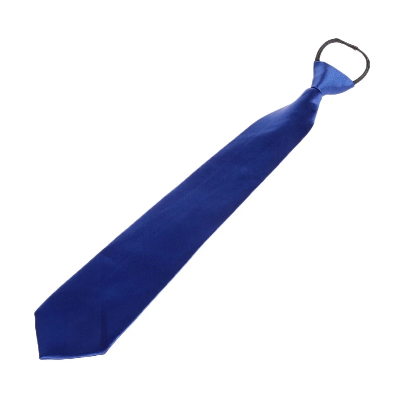 

Mens Pretied Solid Color Tuxedo Formal Adjustable Zipper Necktie Easier Elegant
