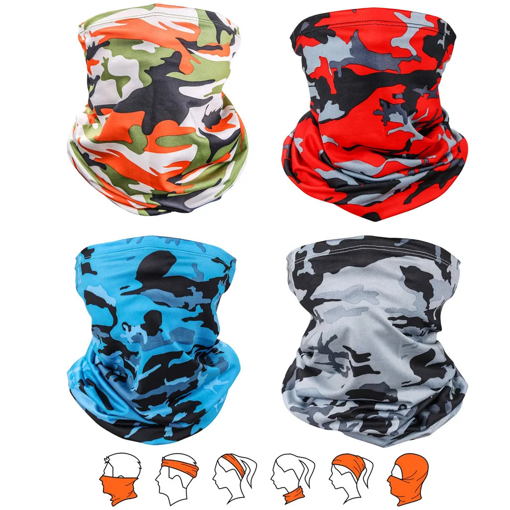 4 шт. карнавальный костюм для мотоциклистов женский и мужской с принтом шарф