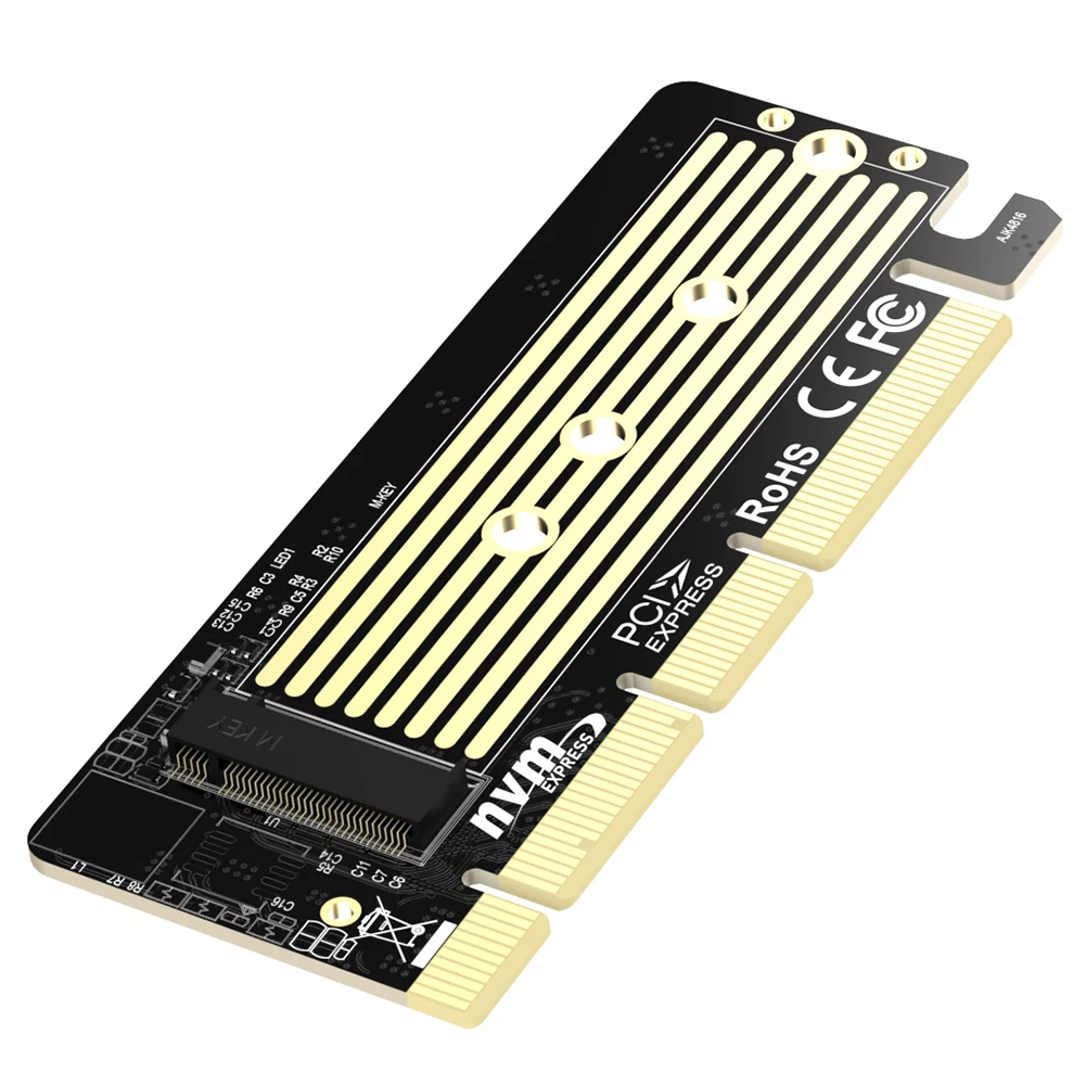 

Карта адаптера M.2 PCI-E NVMe SSD на PCIe 3,0 X16, высокоскоростной 32 Гбит/с SSD PCI Express конвертер для жесткого диска 2230/2242/2260/2280