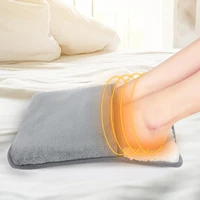newly usb electric foot warmer heated foot warmer washable plush heated pad temperature control winter warming products