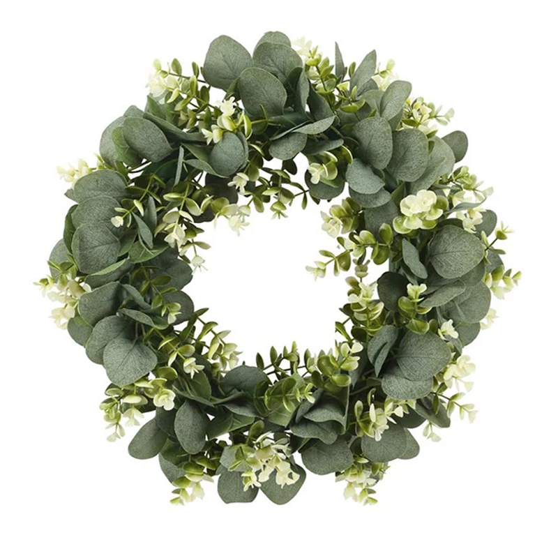

Artificial Plant Home Decor Eucalyptus Diy Creative Wreath Flowers Gifts Hanging Pendants Wedding Party Decoration Fake Flower C