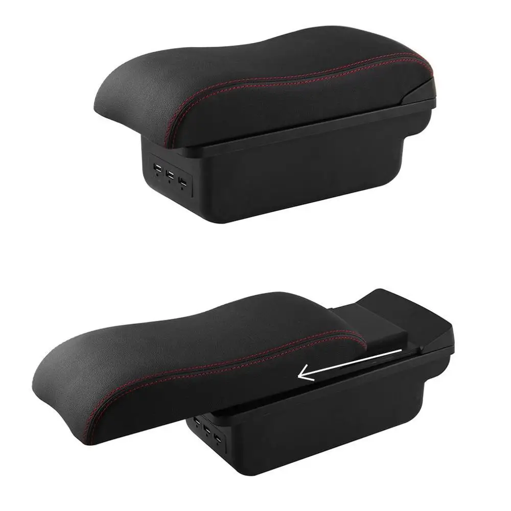 Автомобильные подлокотники двухслойные автомобильная Центральная коробка для